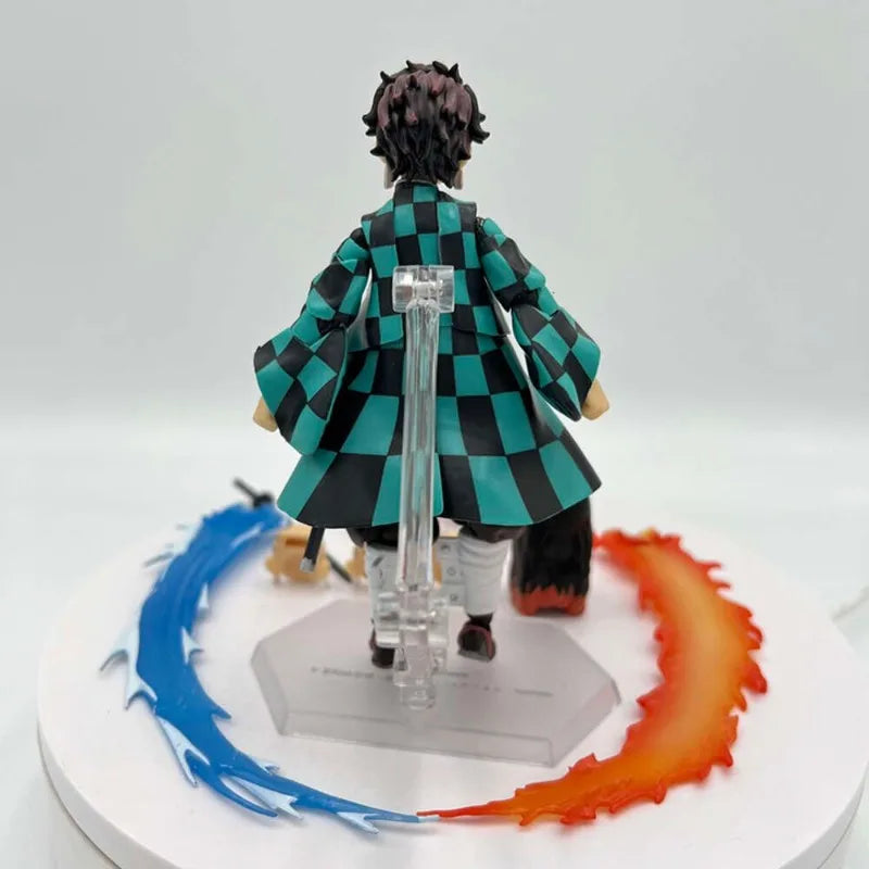 Anime Figure Figma Demon Slayer Tanjiro Kamado Nezuko Agatsuma Zenitsu Kyojuro Rengoku Action Figure Model Collection Toys Gifts