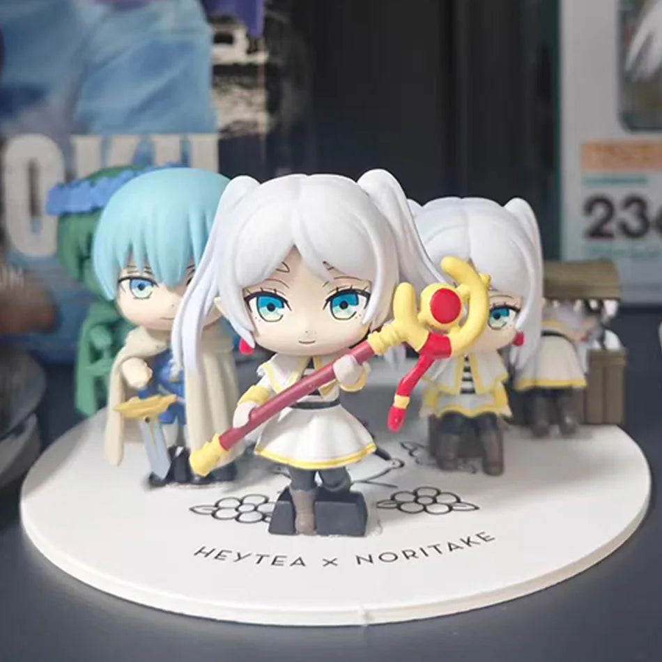 4pcs Frieren: Beyond Journey's End Anime Figure Sitting Fern Action Figures Frieren Noodle Stopper Figure Model Toys