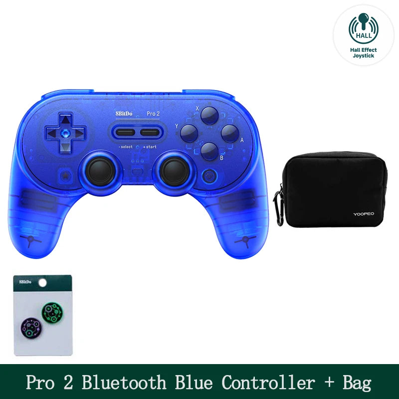 8Bitdo Pro 2 Bluetooth Gamepad Control with Hall for Switch PC macOS Android Steam Raspberry Pi Nintendo Switch Game Controller