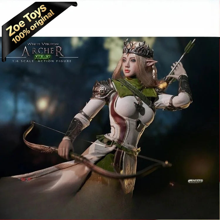 TBLeague PL2021-175B Elf Archer White Version 1/6 Scale Action Figure Seamless Silicone Body with Metal Skeleton In Stock