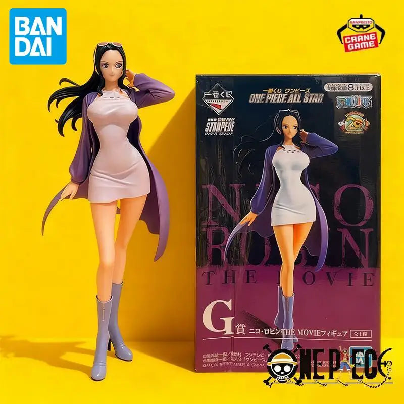 Bandai Original Banpresto One Piece All Star Prize G Nico Robin Action Figures Anime Statues Model Dolls Kids Toy Festival Gifts