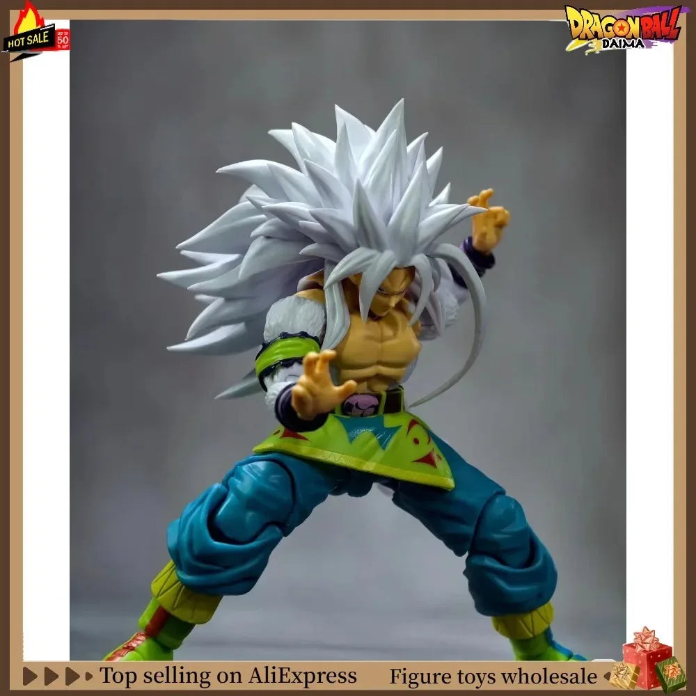 Spot Delivery Black Hole Toy Dragon Ball SHF SSJ5 Son Goku Sun Gohan White Hair Super Saiyan 5 Action Figure Toy Collection