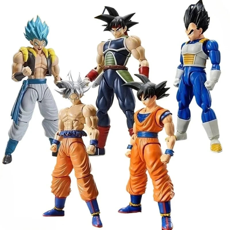 Bandai Genuine FRS Dragon Ball Son Goku Son Gohan Vegeta Frieza Super Saiyan Anime Action Figure Assembly Model Toys Gift Kids