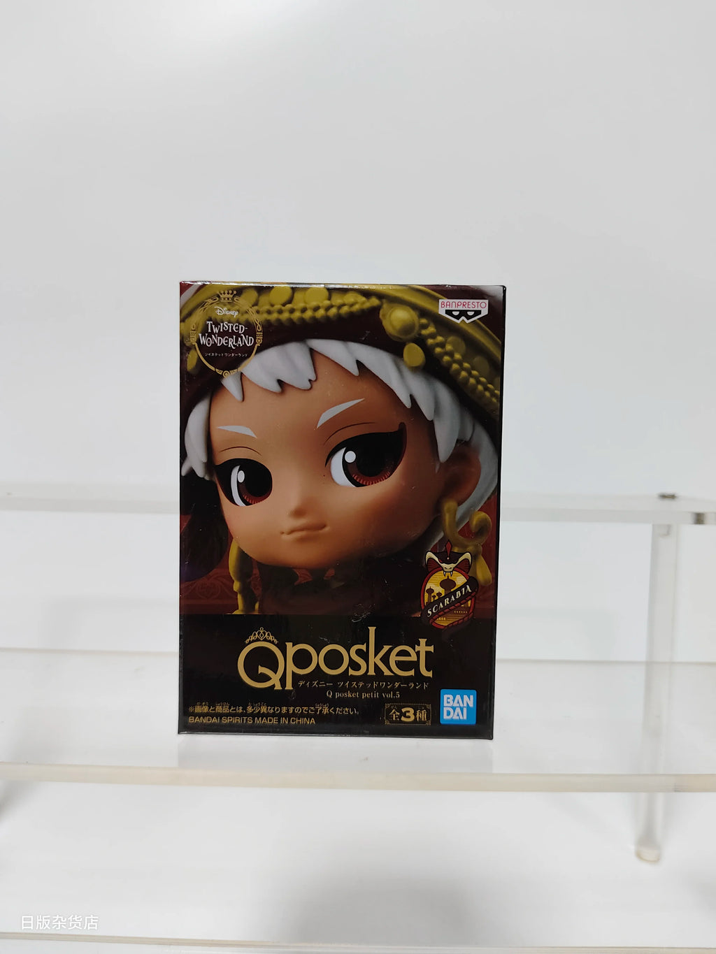 Genuine Bandai Q posket Series Disney Twisted Leona Jack Ruggie Wonderland Azul Ashengrotto Collectible Model Toys Gift