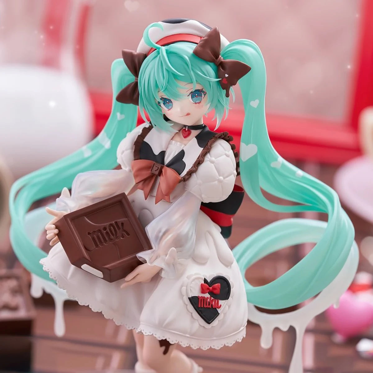 Original Genuine FuRyu Prepainted Hatsune Miku X Tirol Chocolate Trio-Try-iT Figure Piapro Characters Hatsune Miku Milk Ver Gift