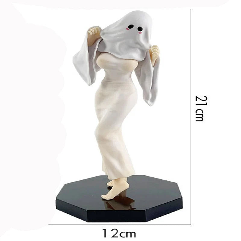 21см Chiyu Секси Аниме Фигурка Ghost Girl Mrs. Apricot Екшън Фигурка Секси Аниме Момиче Фигура за Възрастен Колекционерски Модел Кукла Играчки Подарък
