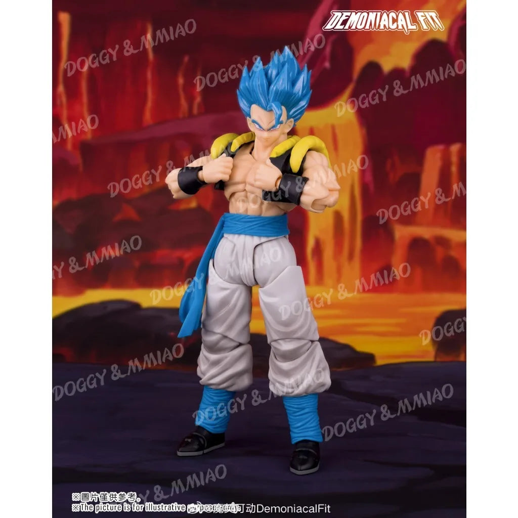 Demoniacal Fit Gogeta Figur Dragon Ball Z Super Saiyan Blue Hero Waltz Gogeta The Supreme Dance Anime Actionfigur Spielzeug Geschenke