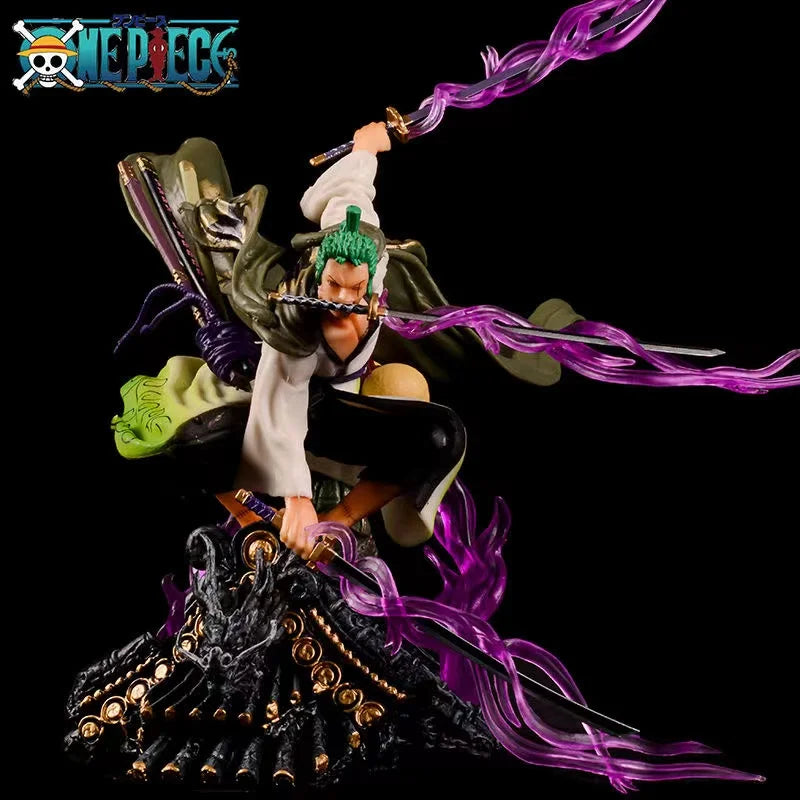 High Quality Anime Figure Katana Zoro 20CM Anime One Piece Roronoa Zoro Action Figures PVC Collectible Model Toys for Children