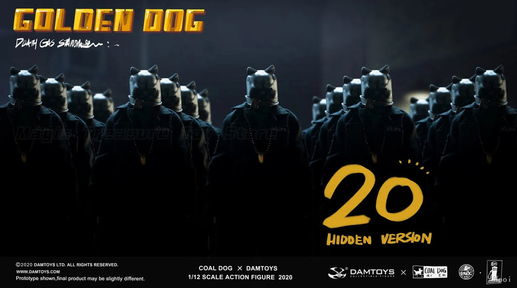 【In Stock】Original DAMTOYS CoalDog GOLDEN DOG 1/12 Action Figure Model Toy Gifts