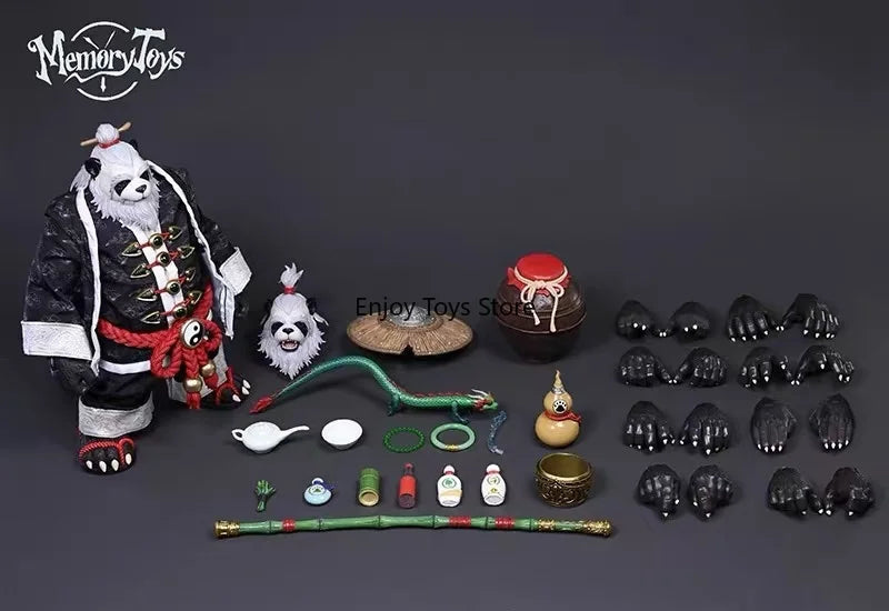 In stock Genuine panda man traveler Wu Qinglie with special luminous moving figure model