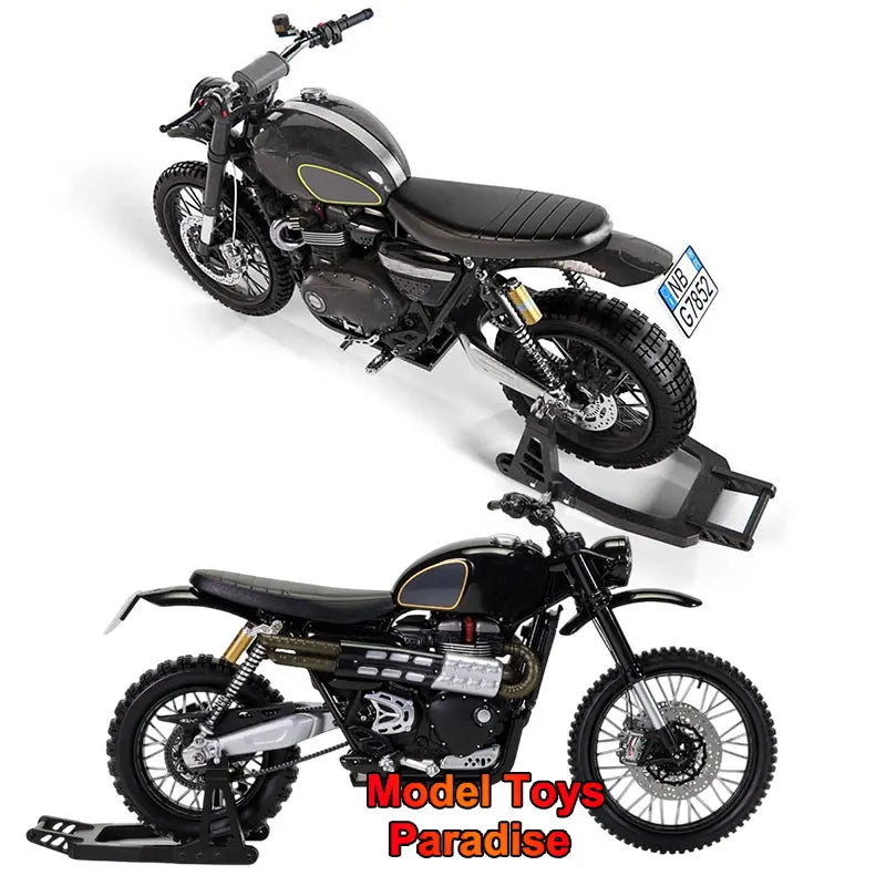 CORGI CC08401 1/12 Scale Retro Simulation Alloy Racing Motorcycle Die Casting Model Fit 6Inch Spy Soldier Action Figure Body