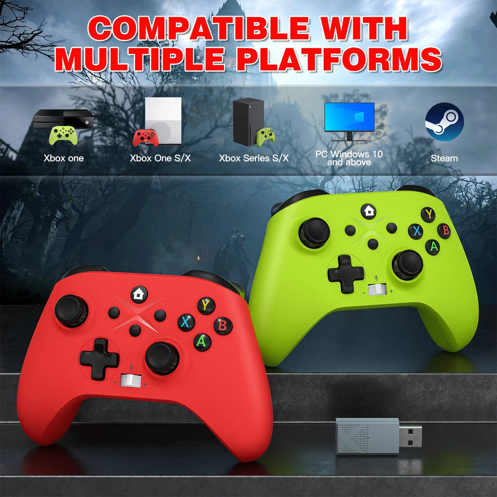 2.4G Wireless Gamepad For Xbox One Series X/S/PC/IOS//Steam 6 Axis Gyro With Turbo Function Game Consoles Controller Joystick