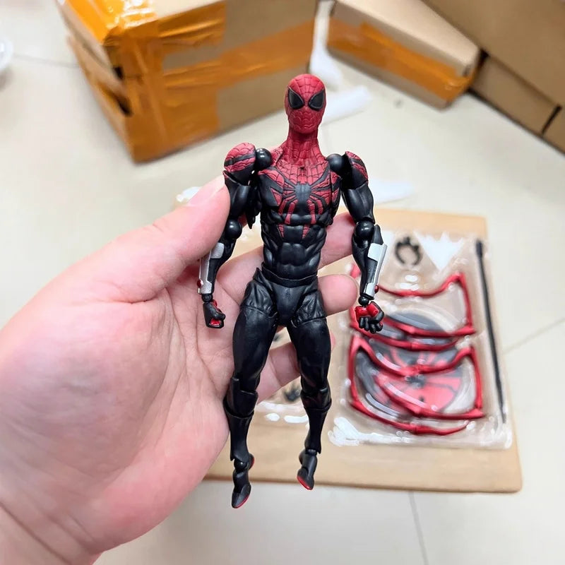 16cm Ko Ultimate Spider-Man Chapter Parker Anime Action Figure Model Collected Desktop Ornament Garage Kit Trendy Doll Toy Gifts