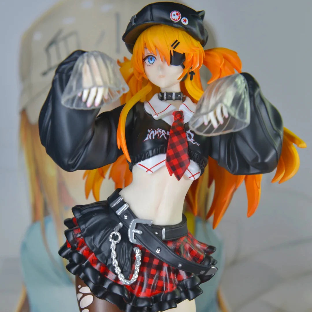Rock Band Germinating Elephant Asuka Anime Hand-Made Figure Beautiful Girl Action Toy Collectible Model Ornament for Table Set
