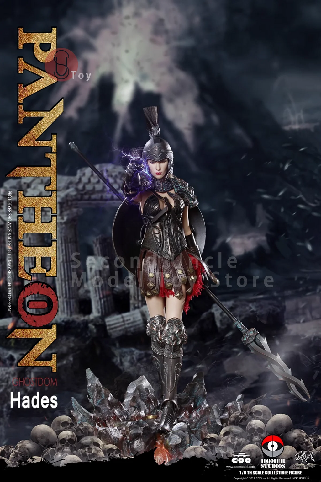 COOMODEL HS001 HS002 1/6 The Goddess Wisdom Athena Ghostdom Hades Platform Bracket Full Set Action Figure Collectible Toys