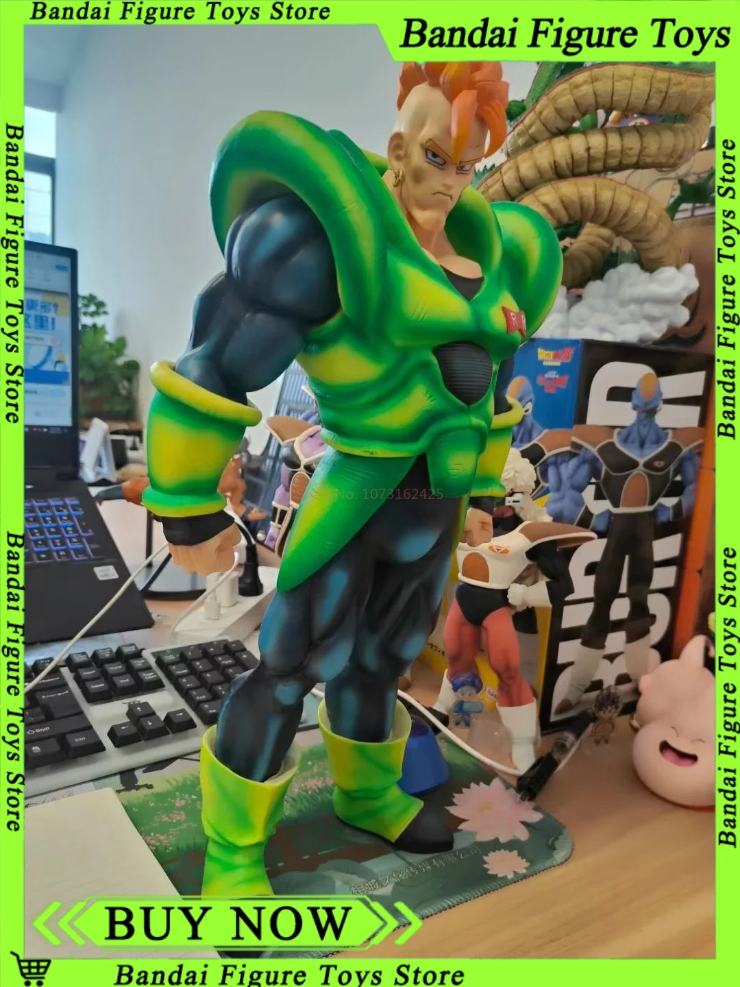 41CM Big Dragon Ball Z Android 16 GK Anime Figure Pvc Action Doll Statue Collection Model Ornament Children Toys Birthday Gift