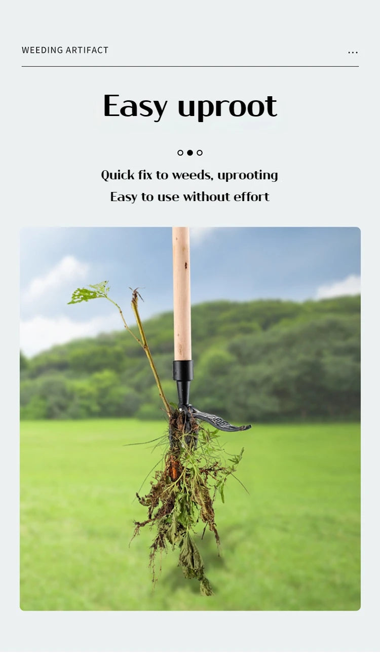 Portable standing weeder, manual weeding/pulling/rooting/garden hand tools, single weeder without pole