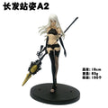 18cm NieR:Automata YoRHa Model A No.2 A2 Anime Girl Figure NieR Automata Ver Action Figure Sexy Model Doll Toy