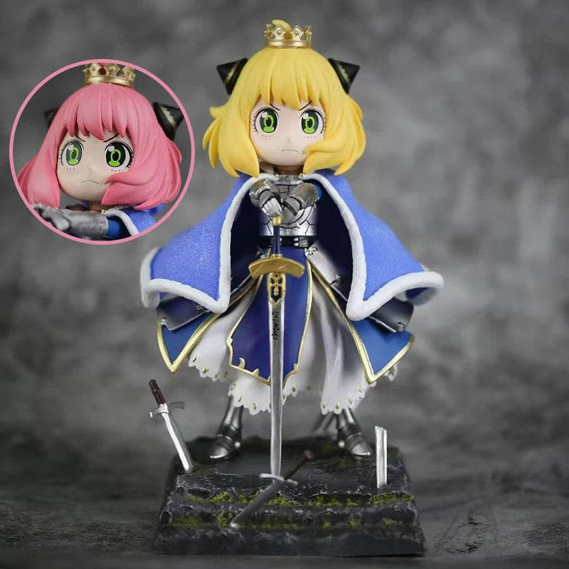 Anya Cos Saber Collectible Action Figure Spy Theme Home Decor Ornament Desktop Ideal Special Birthday Gift Figurine Collectors