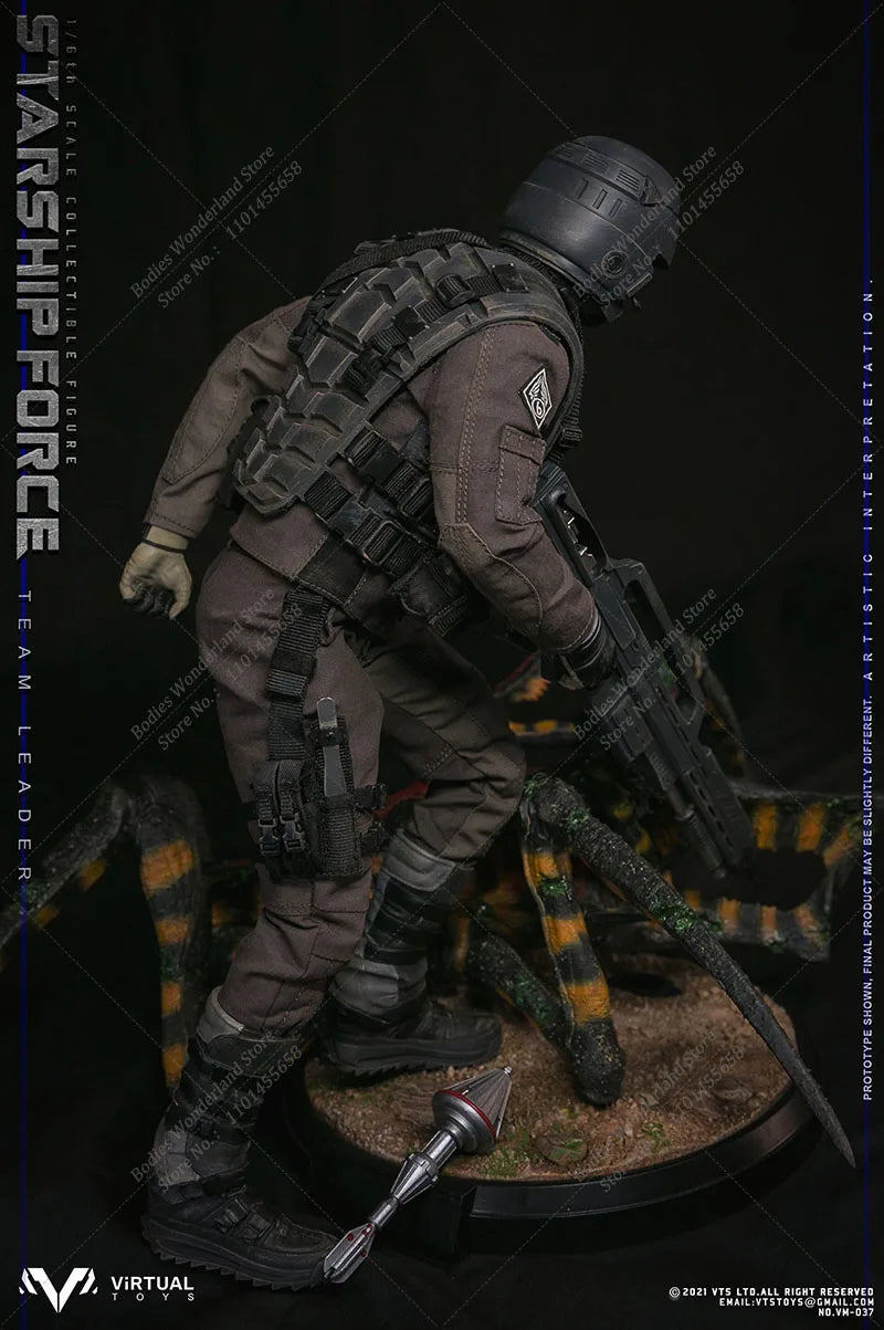 VTS TOYS VM037DX 1/6 Collectible Male Action Figure Starship Force-Team Leader Solider Doll Model for Fans Gifts
