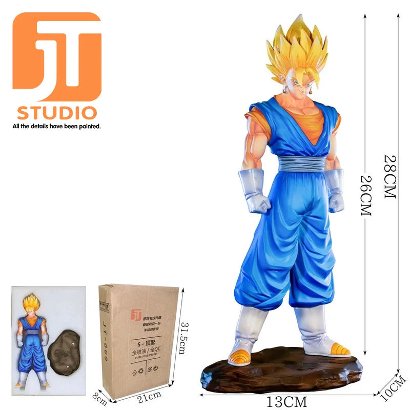 JT Studio Dragon Ball Z Goku Vegeta Gogeta SSJ1 SSJ2 SSJ4 SSJ3 Vegetto Dragonball Anime Model Figure GK Statue DBZ Figurine Toys