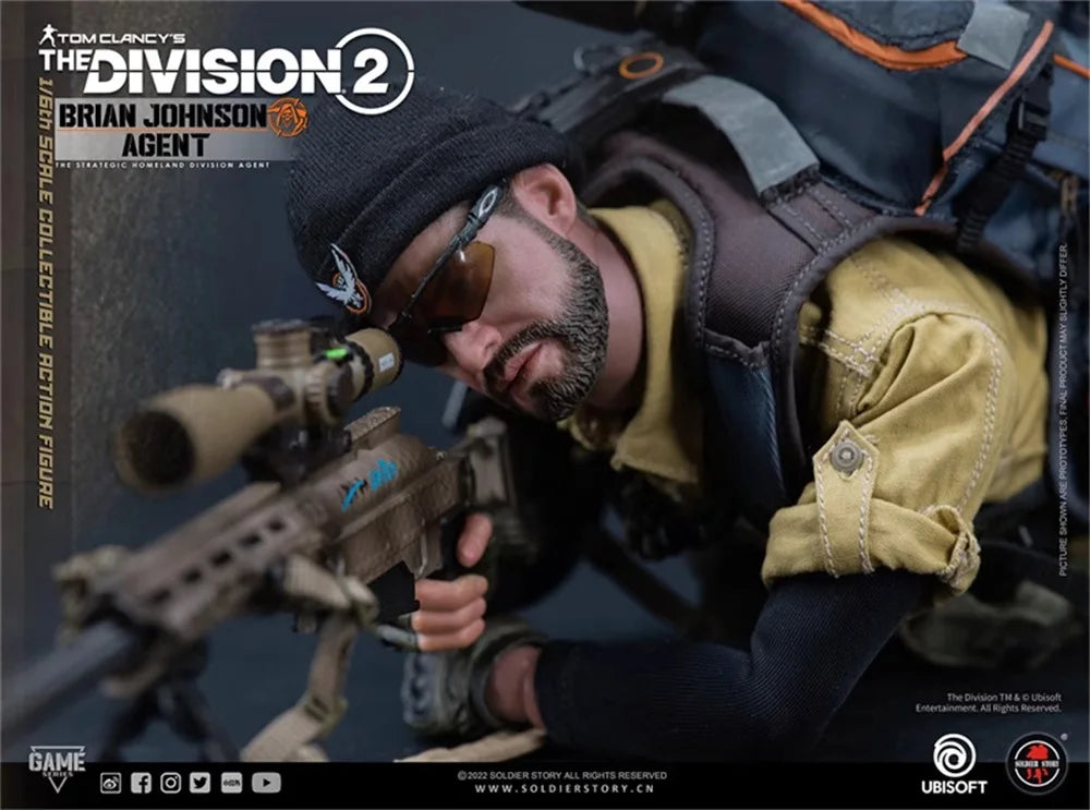 1/6 SoldierStory SSG-005 US. Player Game Division 2 Agent Man Johnson Deluxe Version Full Set Moveable Action Figure For Fans