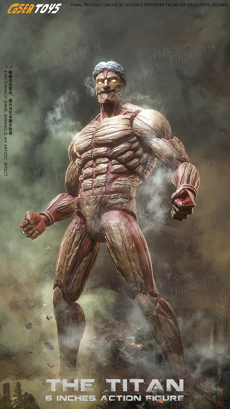 AD-001 AD-003 1/12 Men Soldier The Armored Titan Eren Jaeger Ultra Flexible Joint Body 6Inch Anime Action Figure Body Modle Toys