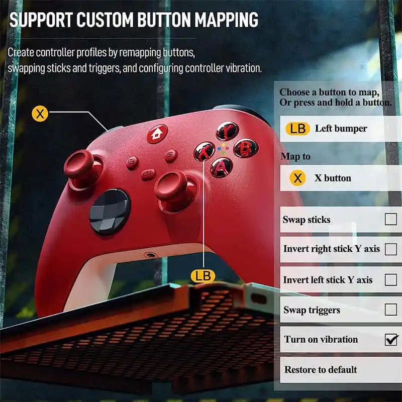 2025 New Wireless Controller Compatible with Xbox One, Xbox Series X/S, Xbox One X/S, PC with 2.4GHz Wireless Adapter Gamepad