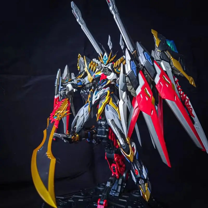30cm Anime Ganjiang Motor Nuclear Action Figures Mecha Assembly Model Kits Alloy Skeleton Posable Desktop Decoration Model Gifts