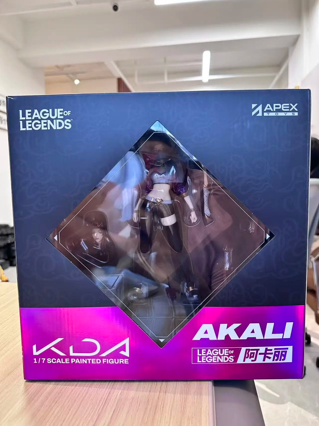 APEX INNOVATION K/DA Akali The Rogue Assassin PVC-Figur, Sammlermodell, Figur, echtes Charaktermodell, Spielzeug-Geschenksammlung