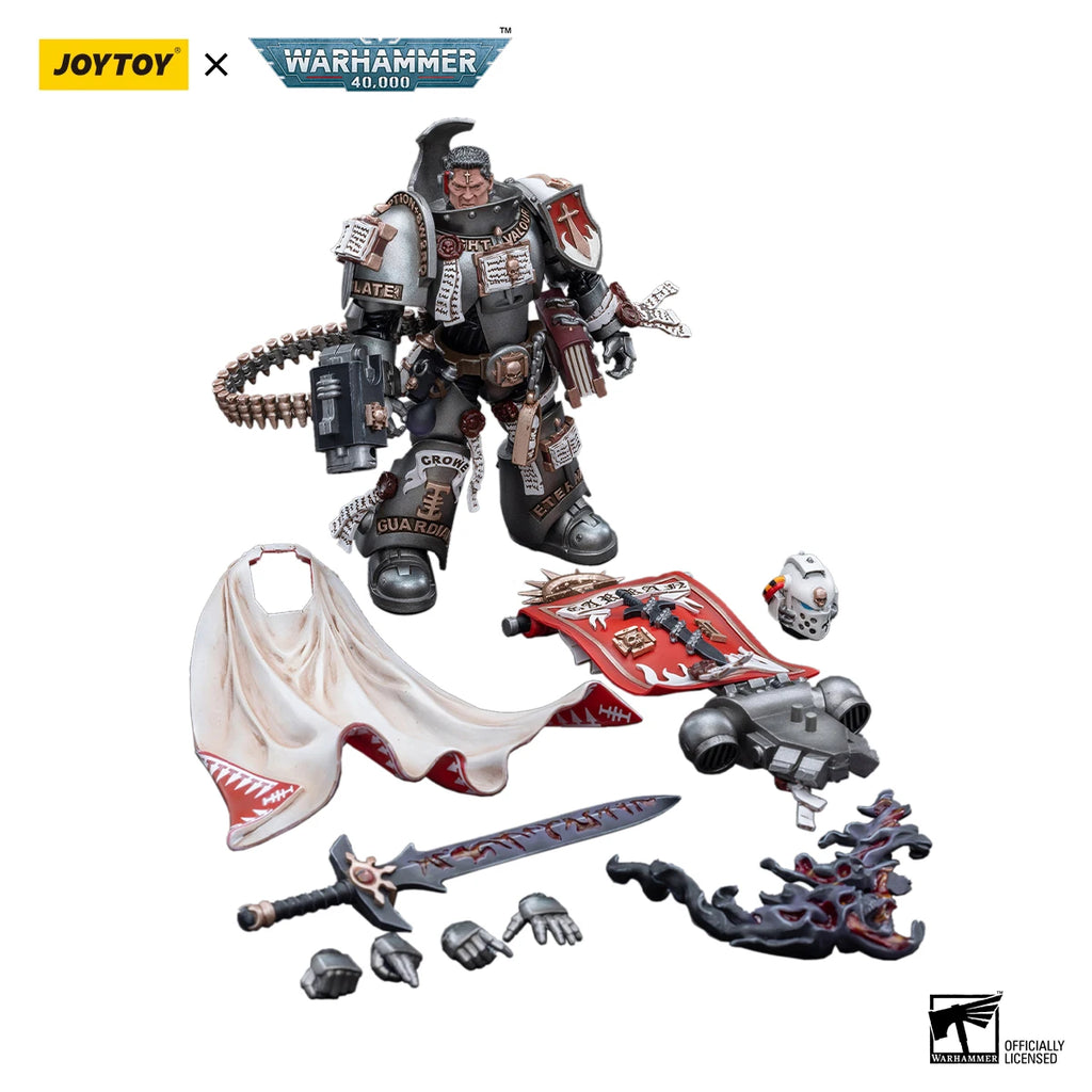【JOYTOY】Warhammer 40K Грей Рицари Кастелан Кроу 1/18 Екшън фигурка играчка