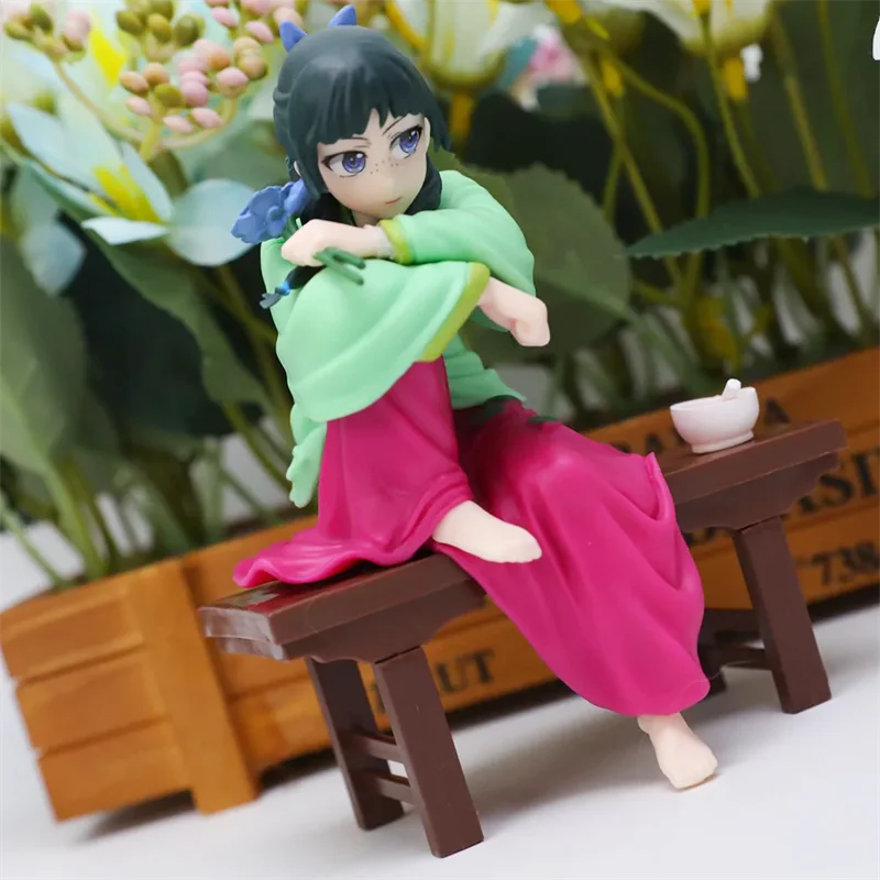 11CM Anime The Apothecary Diaries Maomao Figure Cute Girl Sitting Position Maomao Action Figure Collection Doll PVC Model Gifts
