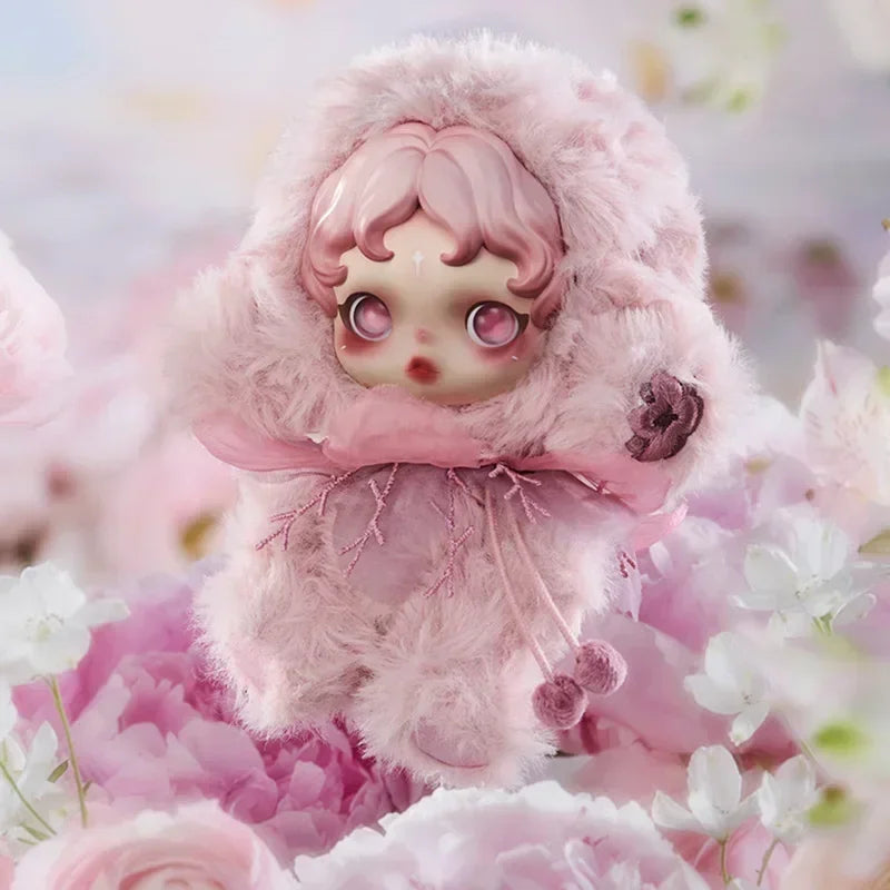 POP MART SKULLPANDA L Impressionnisme Serie Plüschpuppe Überraschungs-Mystery-Box Kawaii Anime Actionfigur Blindbox Spielzeug Mädchen Geschenk