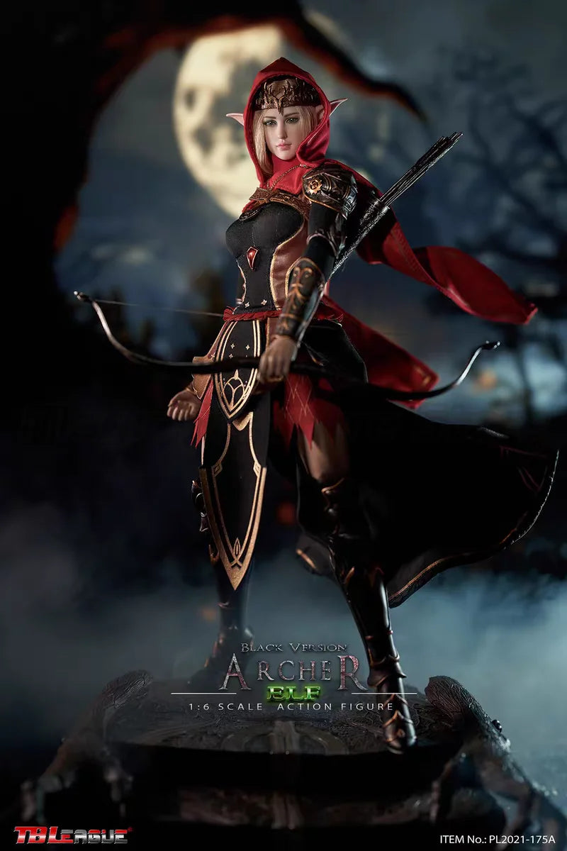 【MT】Original TBLeague PL2021-175A Elf Archer-Black 1/6 Scale Action Figure