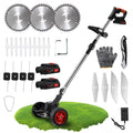 Elektrischer Rasenmäher, kabelloser Rasentrimmer, 21 V, 1500 mAh, wiederaufladbarer Akku, Schnellladegerät, Stromversorgung, elektrische Rasenmäher, Gartengeräte