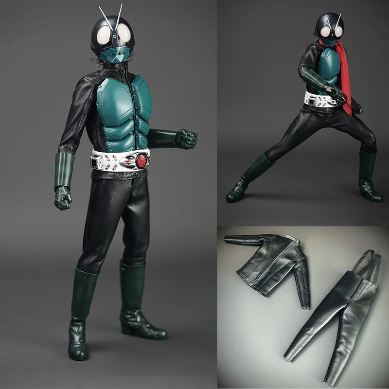 RAH Shin Kamen Rider SHF Leather Jacket Leather Pants Anime Figure Toy Clothes Accessories Genuine Leather Set Boys Xmas Gifts