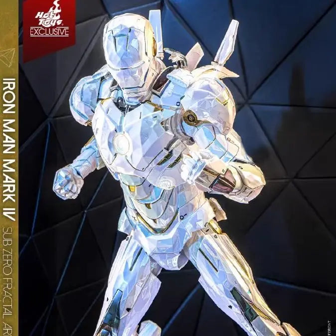 Hot Toys Exclusive Iron Man Mark IV Sub Zero Fractal Armor 1/6 Scale Collectible Figure Marvel Studios Iron Man 2