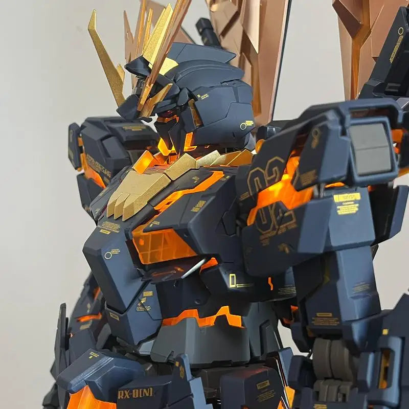 In Stock DABAN PG 1/60 Reprint Rx-02 Unicorn Banshee Anime Action Figure Assembly Model Skeleton Plastic Toy for Collectors