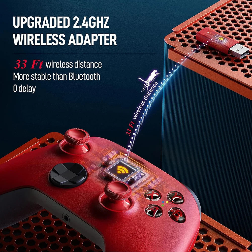 2.4G Wireless Game Controller For Xbox one Series X/S Console Joysticks With 2.4G Adapter Receiver For Windows PC Gamepad