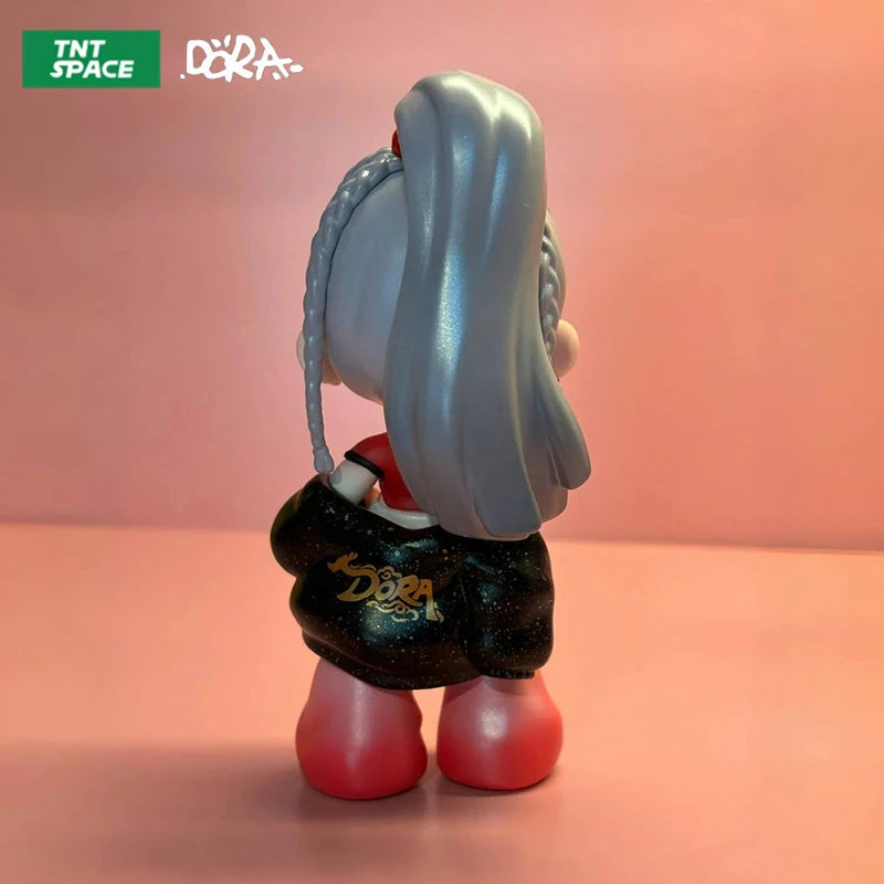 TNT SPACE Dora Happy Loong Year Series Cute Anime Action Figure Little Dragon Girl Limited Edition Hanging Cards Cartoon Toys