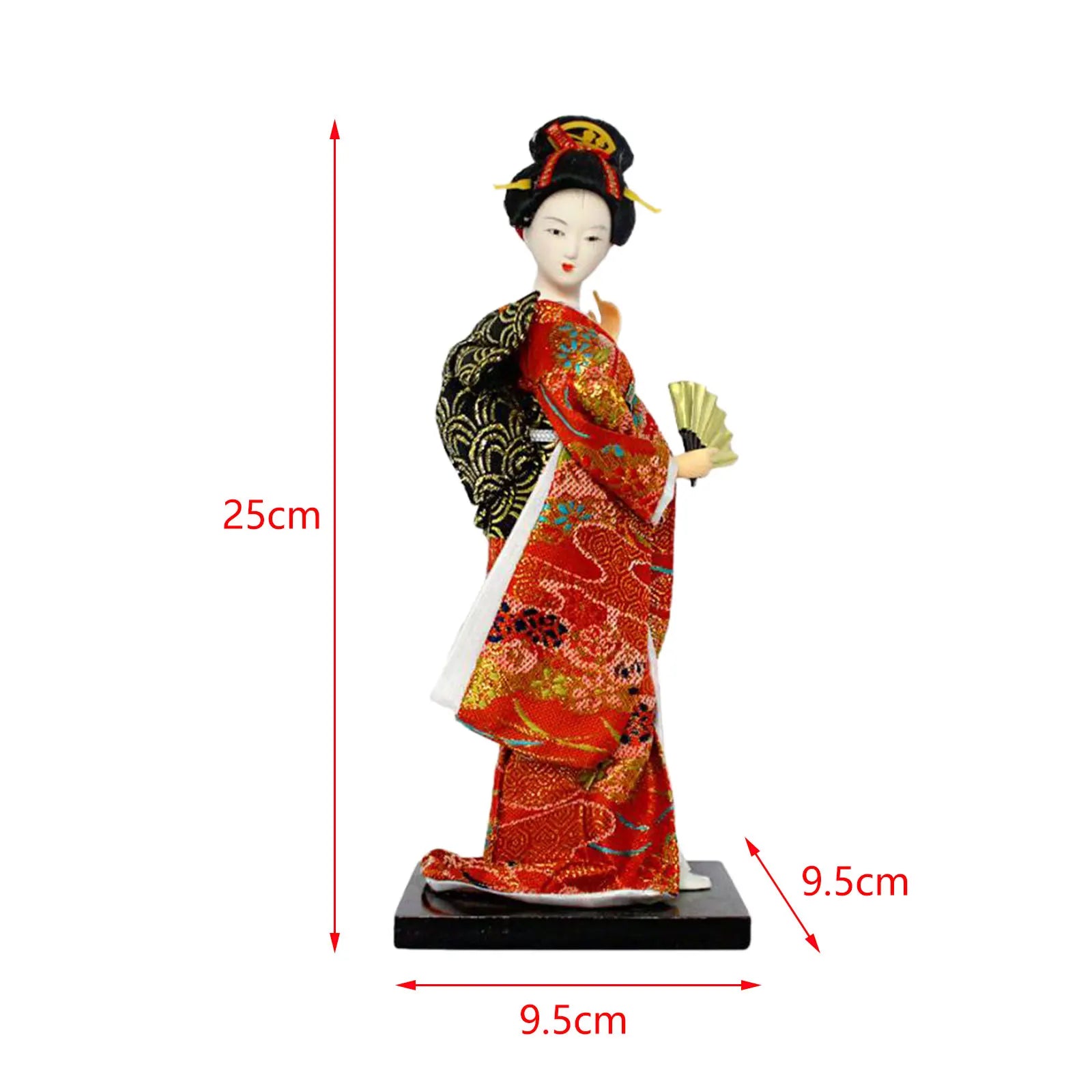 Japanese Geisha Kimono Doll Geisha Figurine Store Cabinet Living Room Decoration Desktop Figurine Ornament