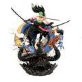 One Piece Anime Action Figure - Roronoa Zoro VS Kaidou Battle GK Model Statue Kids Toy Doll Gift Desktop Ornament Collectible