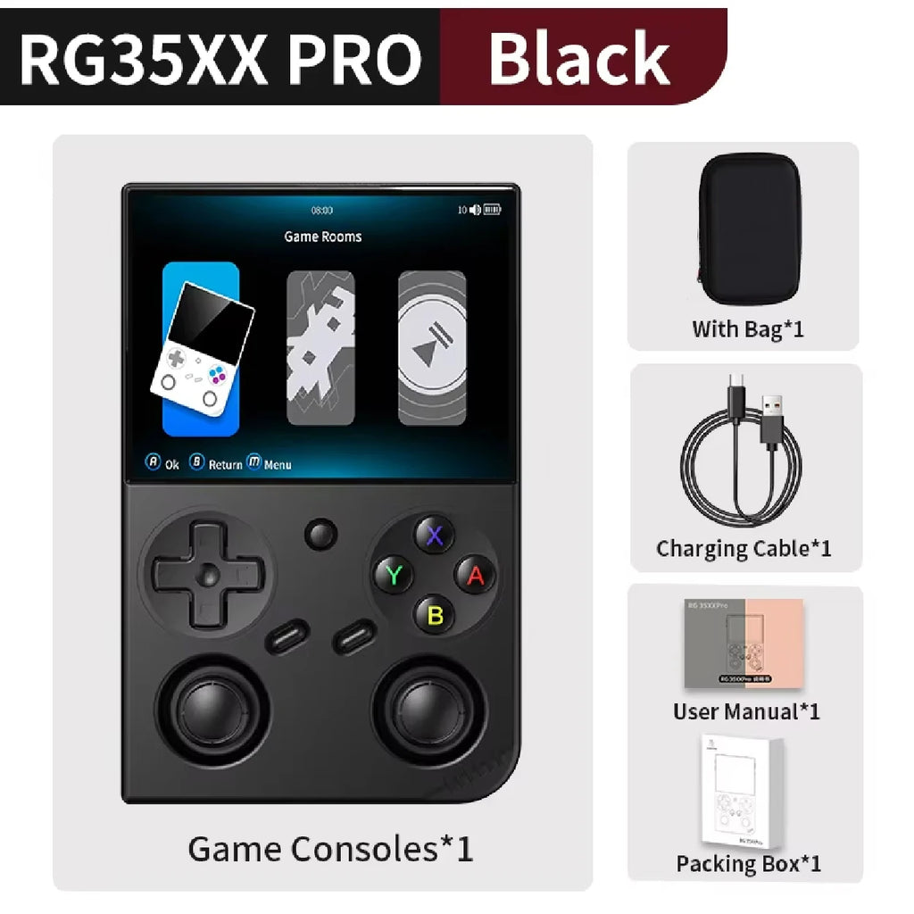 ANBERNIC RG 35XXPro Retro Handheld Game Console RG35XX Pro Gaming Player Support RixelHK WiFi Streaming Controller HD TV Output