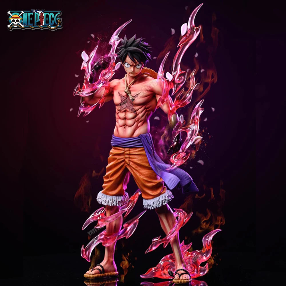 Hot One Piece Luffy Anime Figures Monkey D. Luffy Flowing Cherry Action Figures PVC Anime Collection Model Doll Toy Kid  Gift