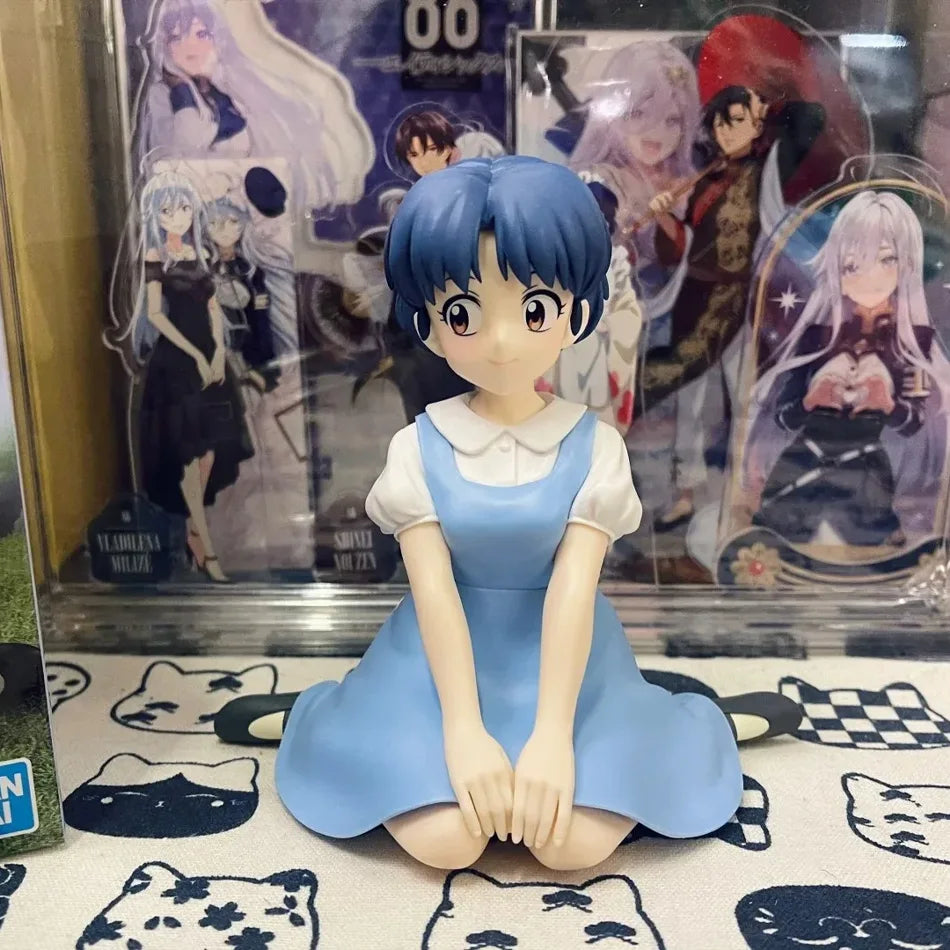 Original BANDAINAMCO BANPRESTO Ranma 1/2 Relax Time Shampoo Tendou Akane Ranma PVC Figure Model Collector Figurine Toys Gift