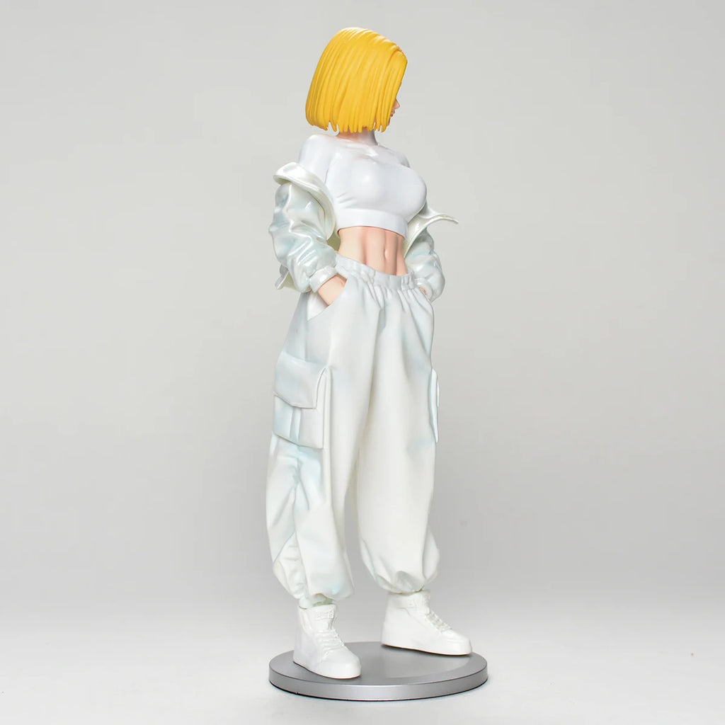 26.5cm/10.43in Anime Dragon Ball Z Android 18 Figure Android 18 Action Figure Collectible Statue Model Toy Gift