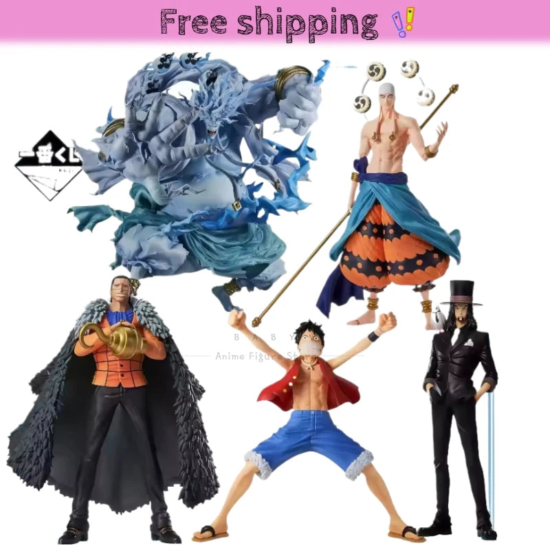 (На склад) Оригинални фигурки BANDAI Ichiban KUJI 【ONE PIECE】 Най-великата битка Роб Лучи Сър Крокодил Маймуна Д. Луфи Енел Аниме