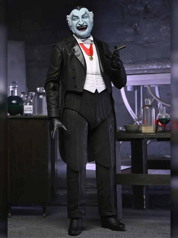 NECA The Munsters (TV Series) - Ultimate Grandpa/Herman Munster 7” Scale Action Figure Model Doll Garage Kit