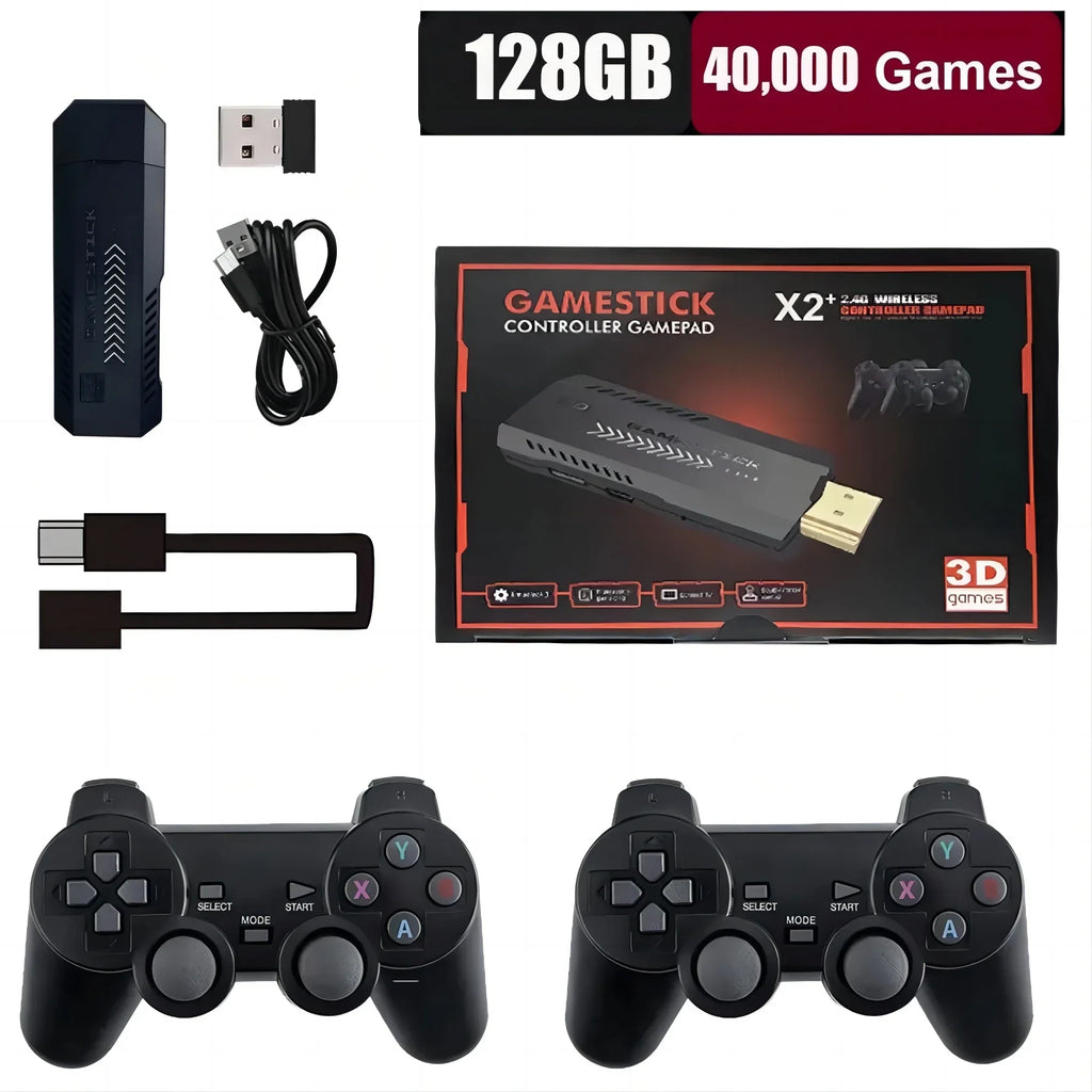 X2 Plus GD10 Pro Time Machine Stick, 50 Emulators Dreamcast Era, Pro Precision Pads HDMI ZeroDelay Bedroom Stadium