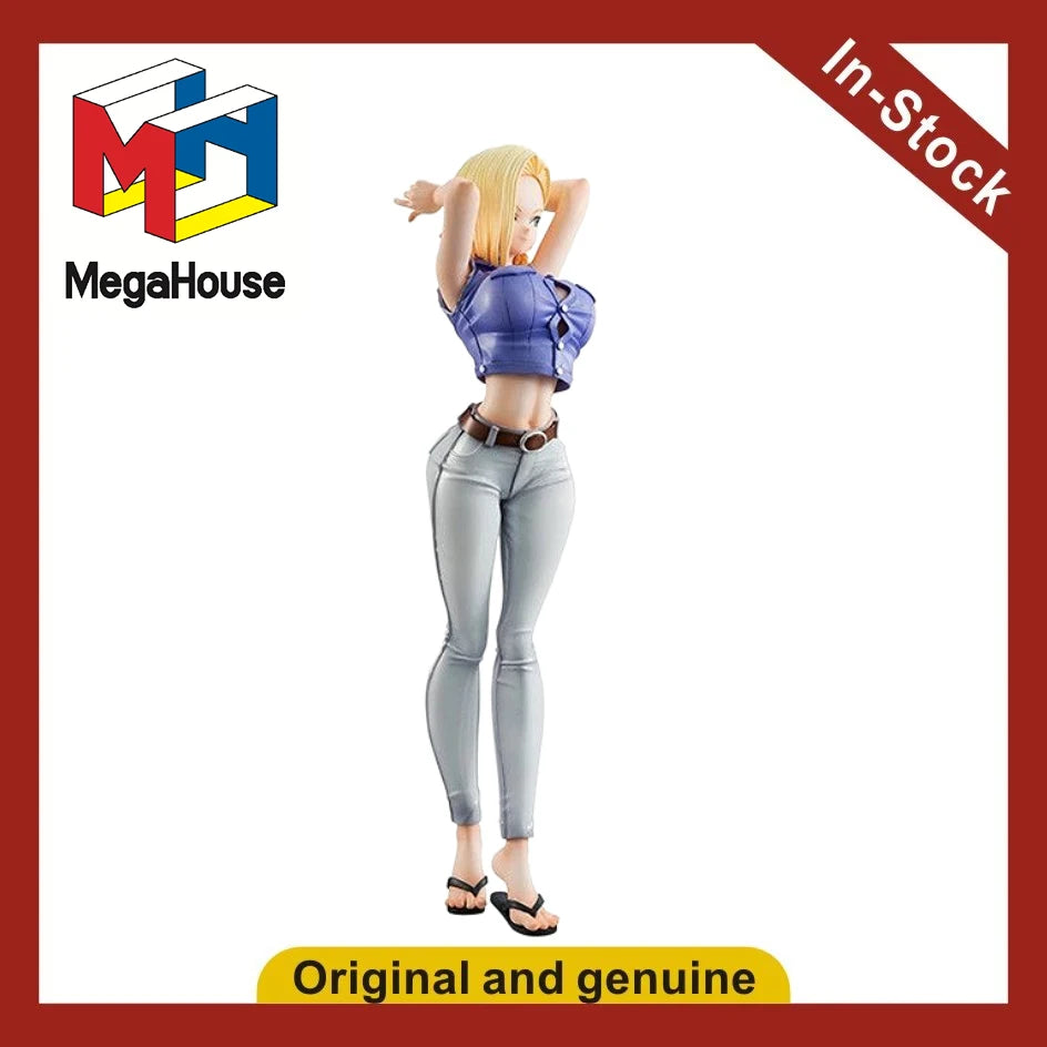 【UA】 MegaHouse Dragon Ball Gals Dragon Ball Z Artificial World No. 18 Ver. III Figures Models Toys Gifts